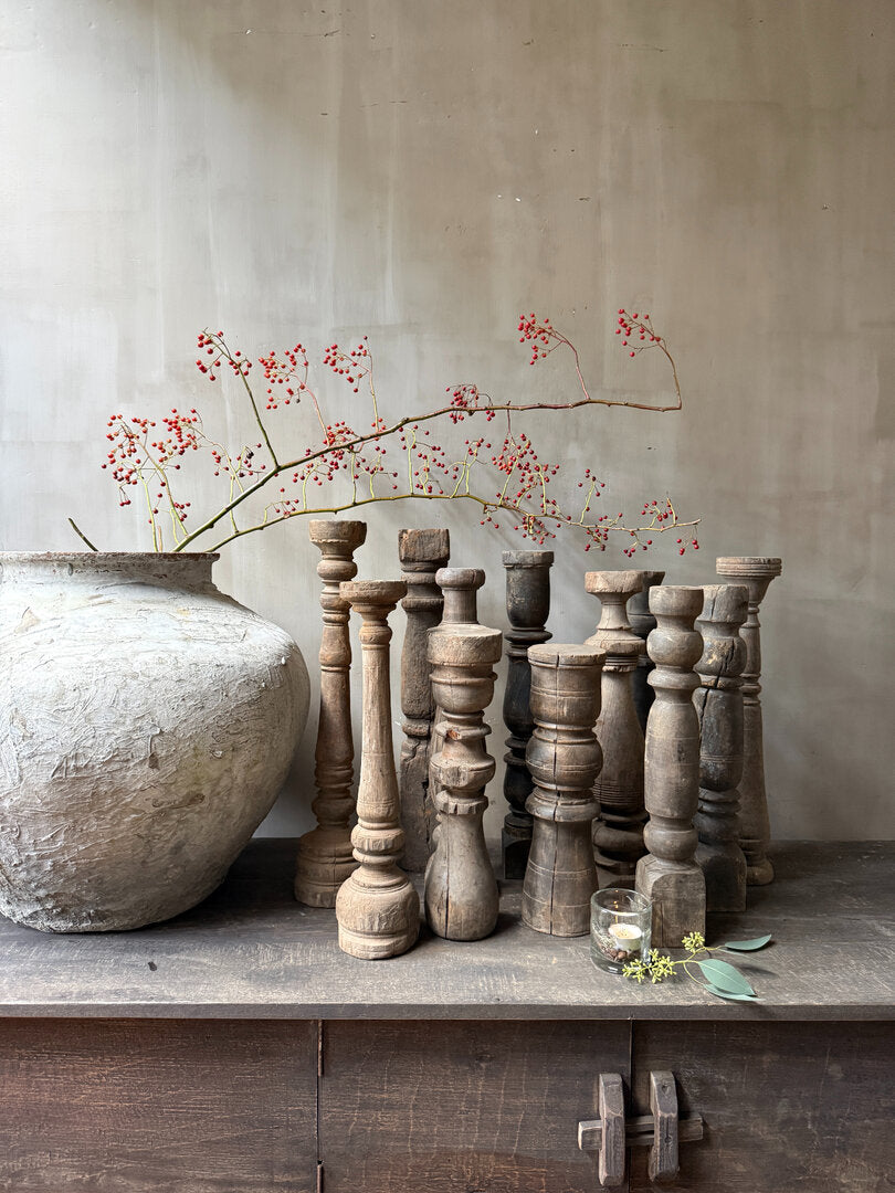 Houten kandelaar/baluster