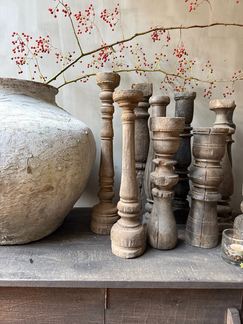 Houten kandelaar/baluster