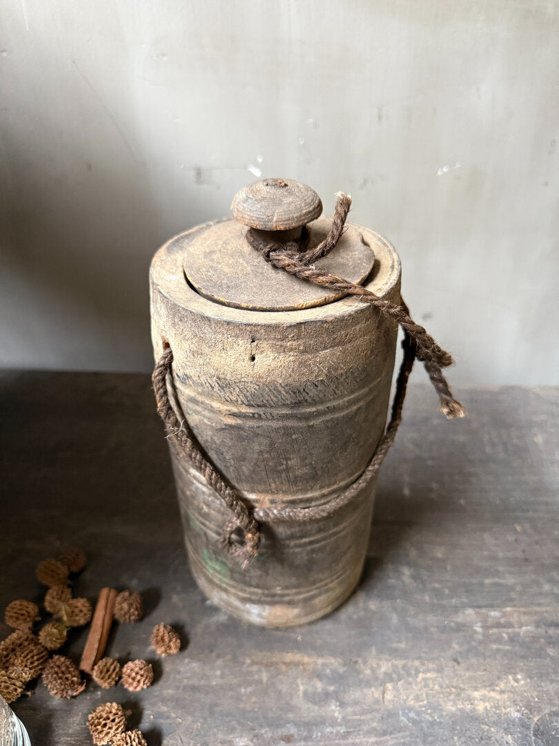 Houten kruikje met deksel - My Sober Home