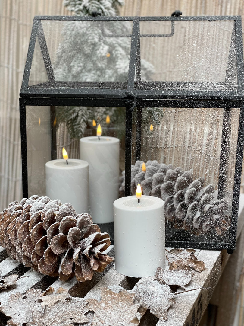 Dinerkaars Wax LED Wit 15 cm (2 stuks) - My Sober Home