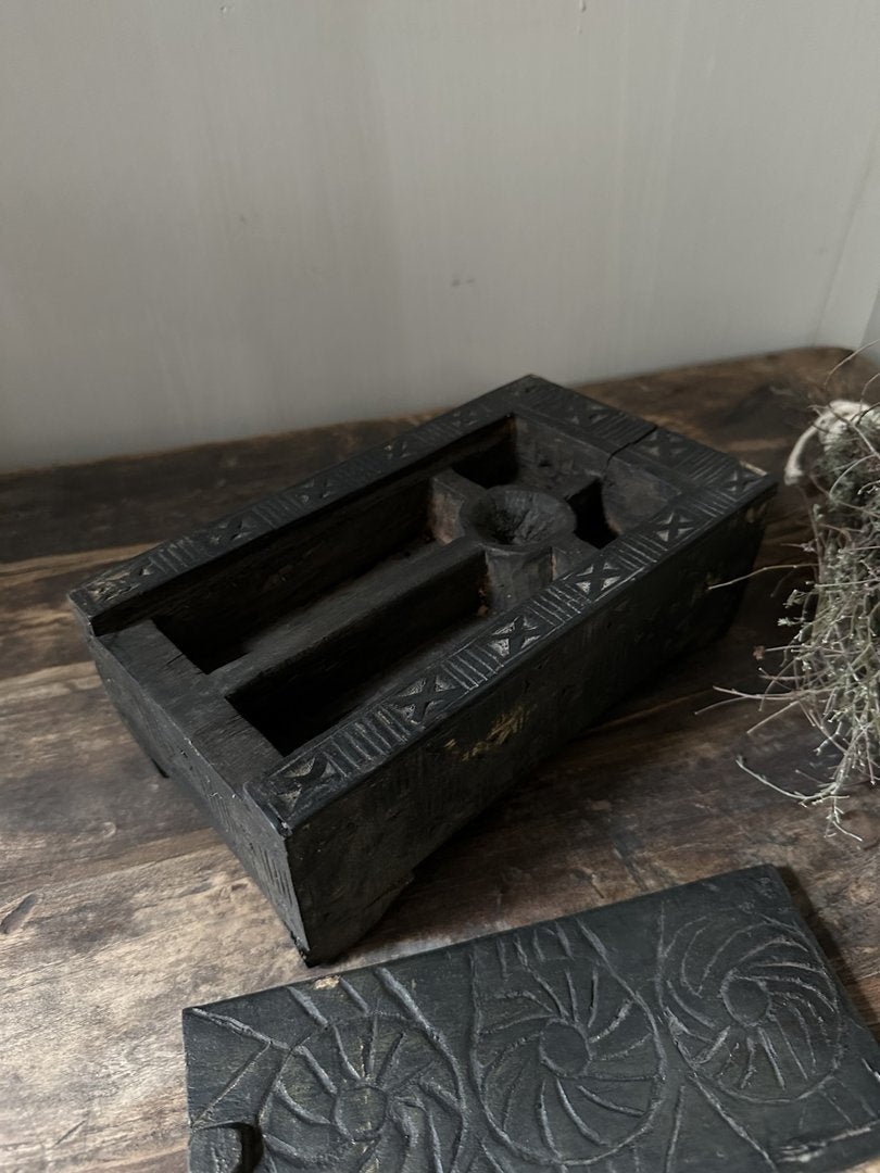 Kistje met deksel zwart - My Sober Home