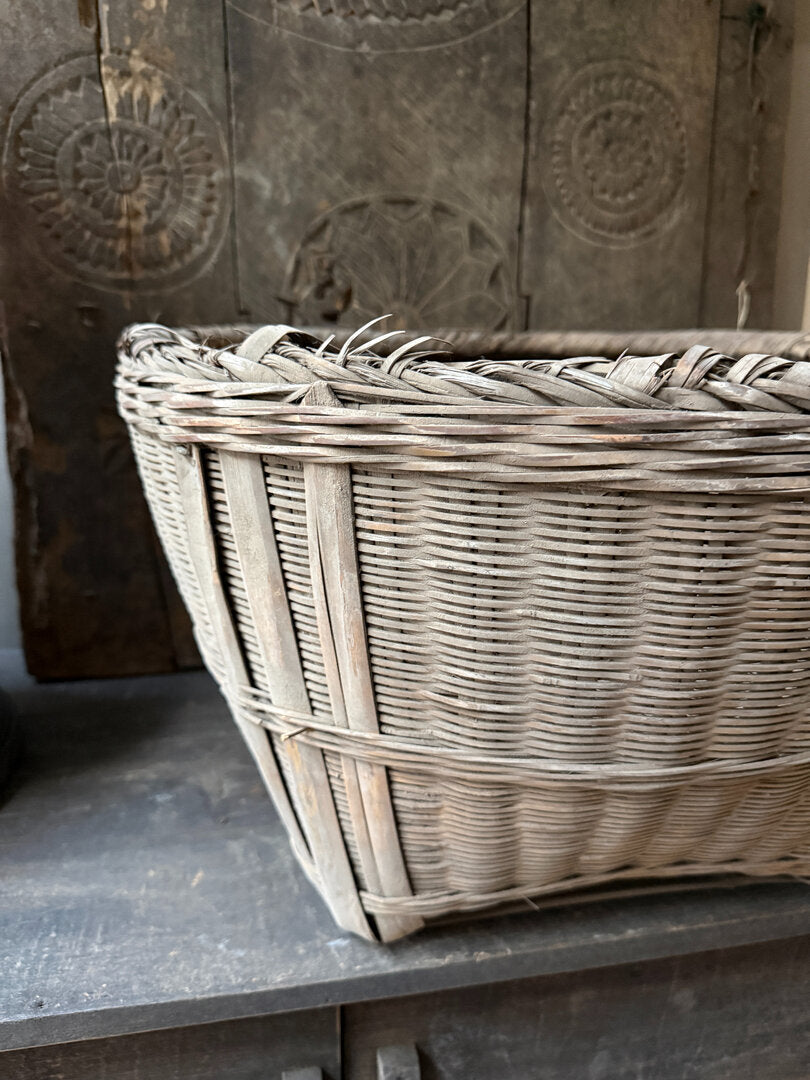 Originele rieten Chinese mand - My Sober Home