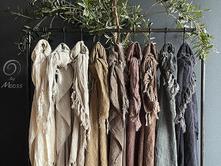 Linnen plaid charcoal/ antraciet - My Sober Home