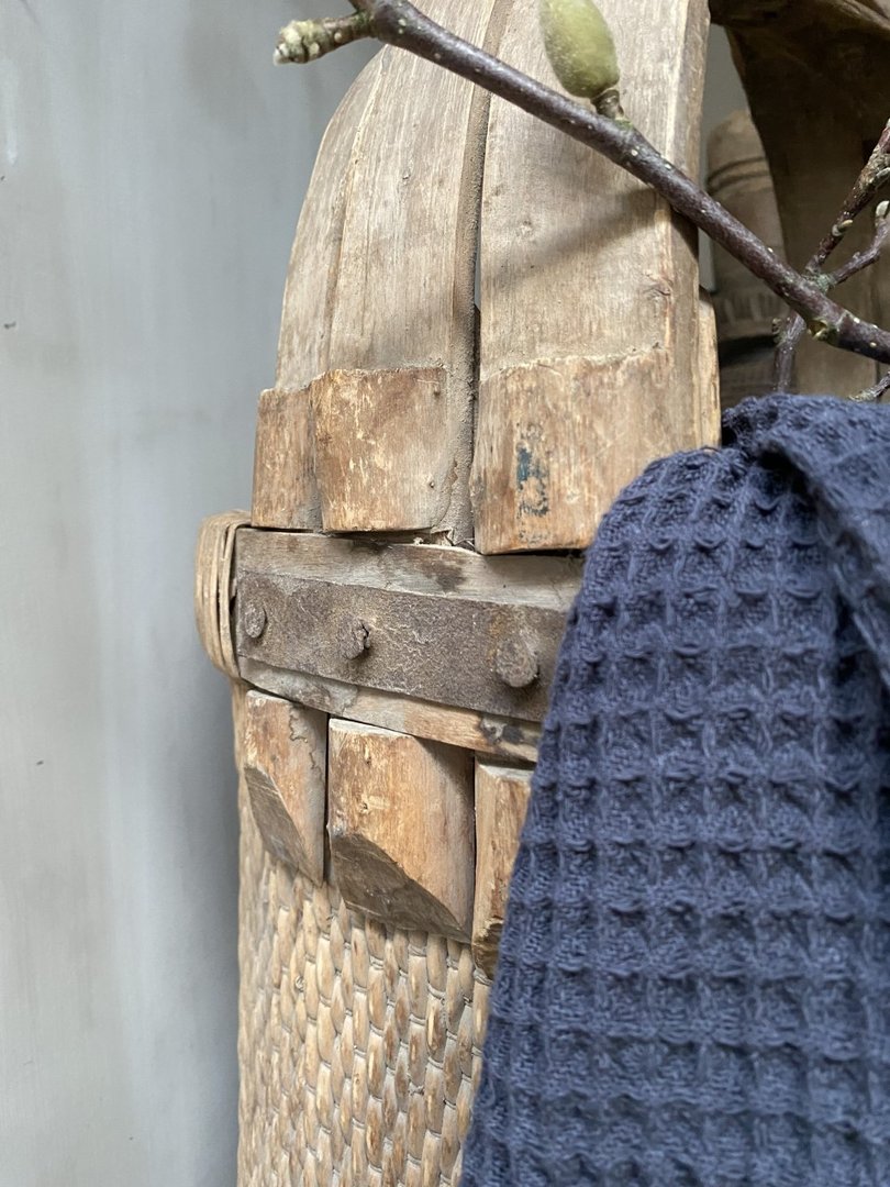 Interieur decoratie set oude plukmand met hengsel - My Sober Home