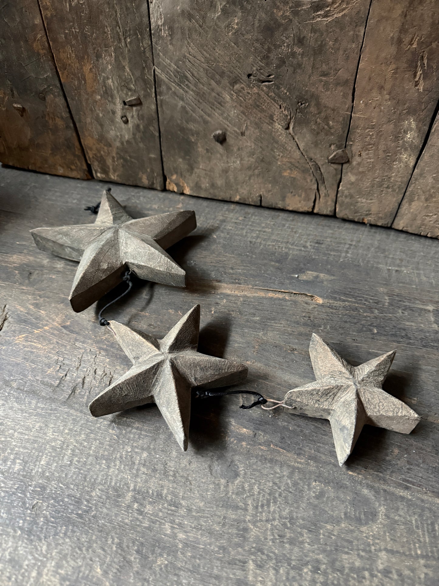 Wooden star pendant