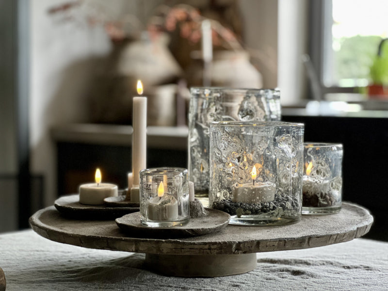 Waxinelichtje Wax LED Sand Jumbo (2 stuks) - My Sober Home