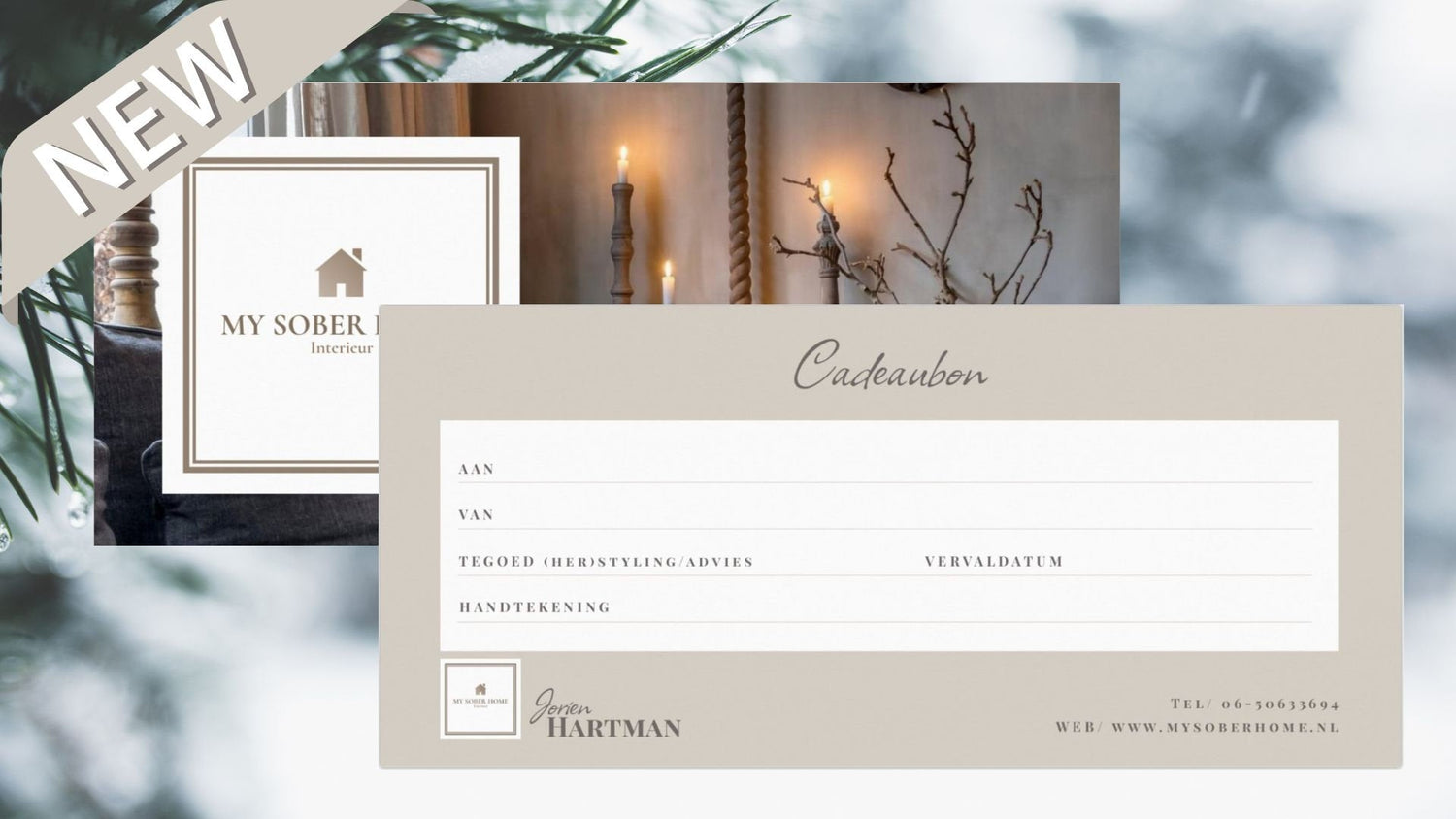 Cadeaubon en cadeausets - My Sober Home