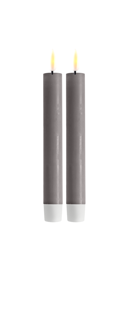 Dinerkaars Wax LED Grijs 15 cm (2 stuks) - My Sober Home