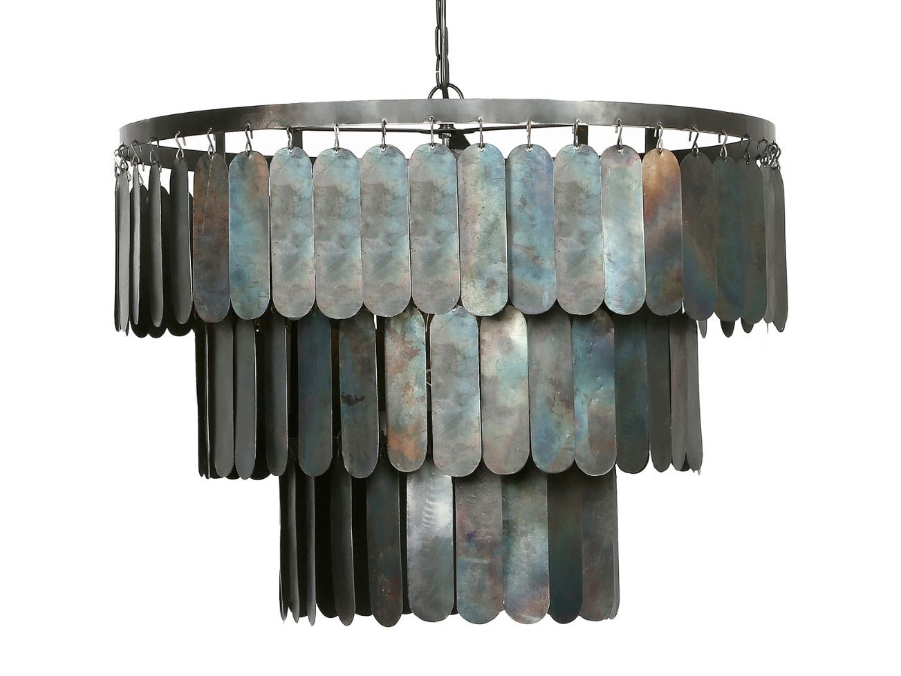 Hanglamp metalen schijven Amber L