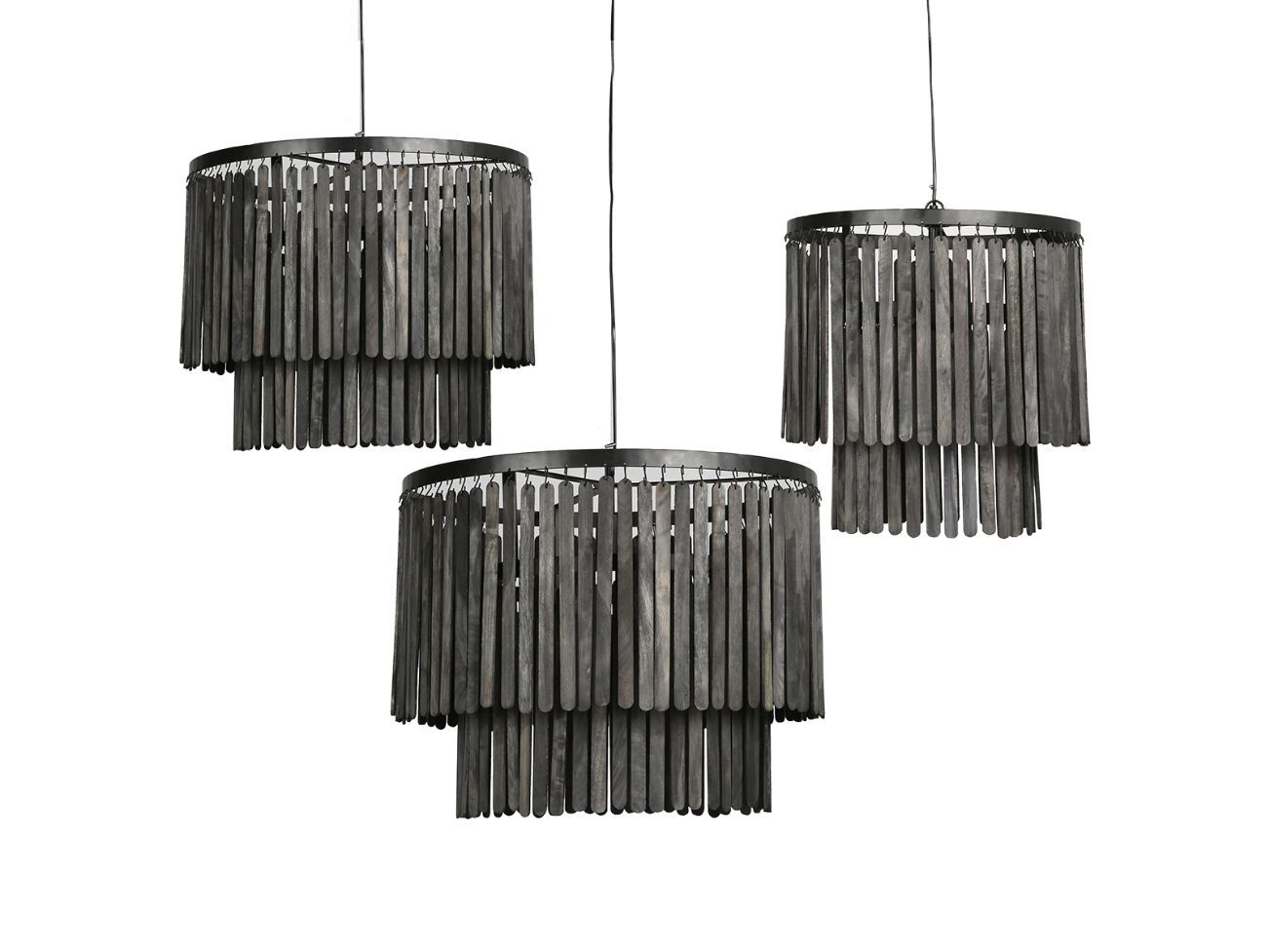 Hanglamp houten lamellen Sophie S