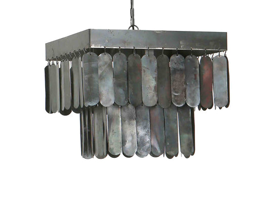 Hanglamp metalen schijven vierkant Lara S