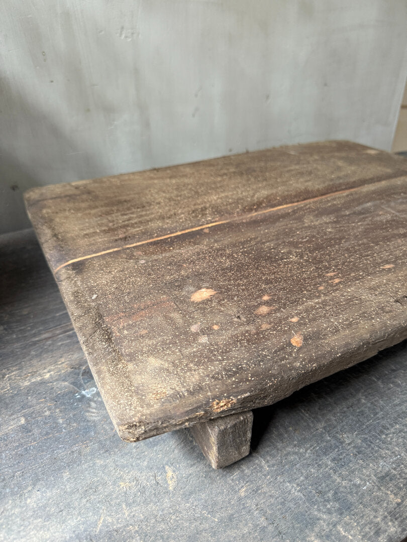 Oude houten bajot tafel / plank - My Sober Home