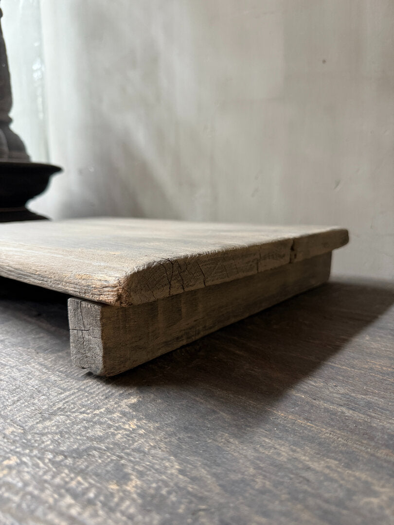 Oude houten bajot tafel / plank - My Sober Home