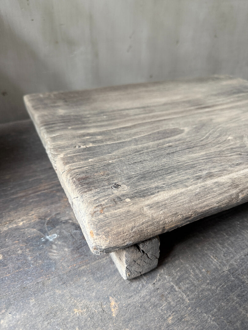 Oude houten bajot tafel / plank - My Sober Home