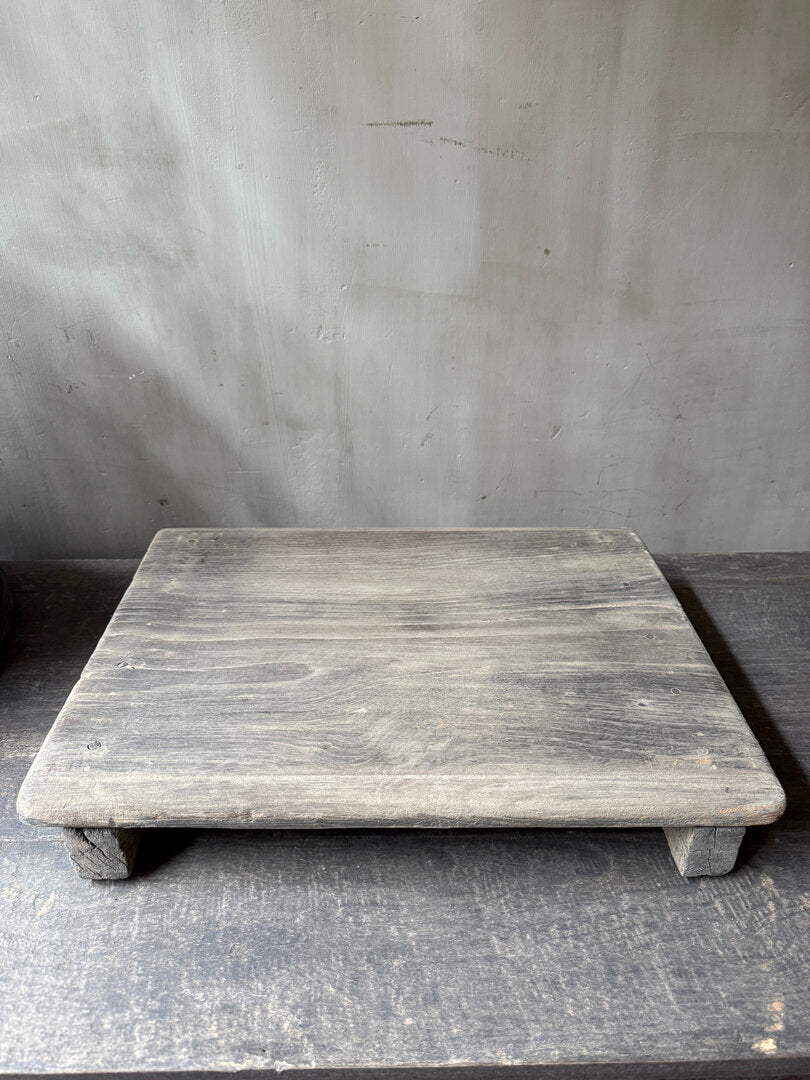 Oude houten bajot tafel / plank - My Sober Home