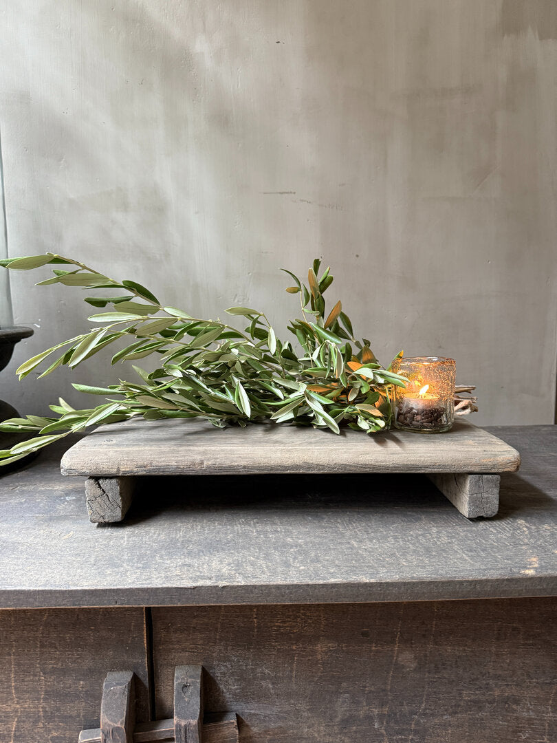 Oude houten bajot tafel / plank - My Sober Home