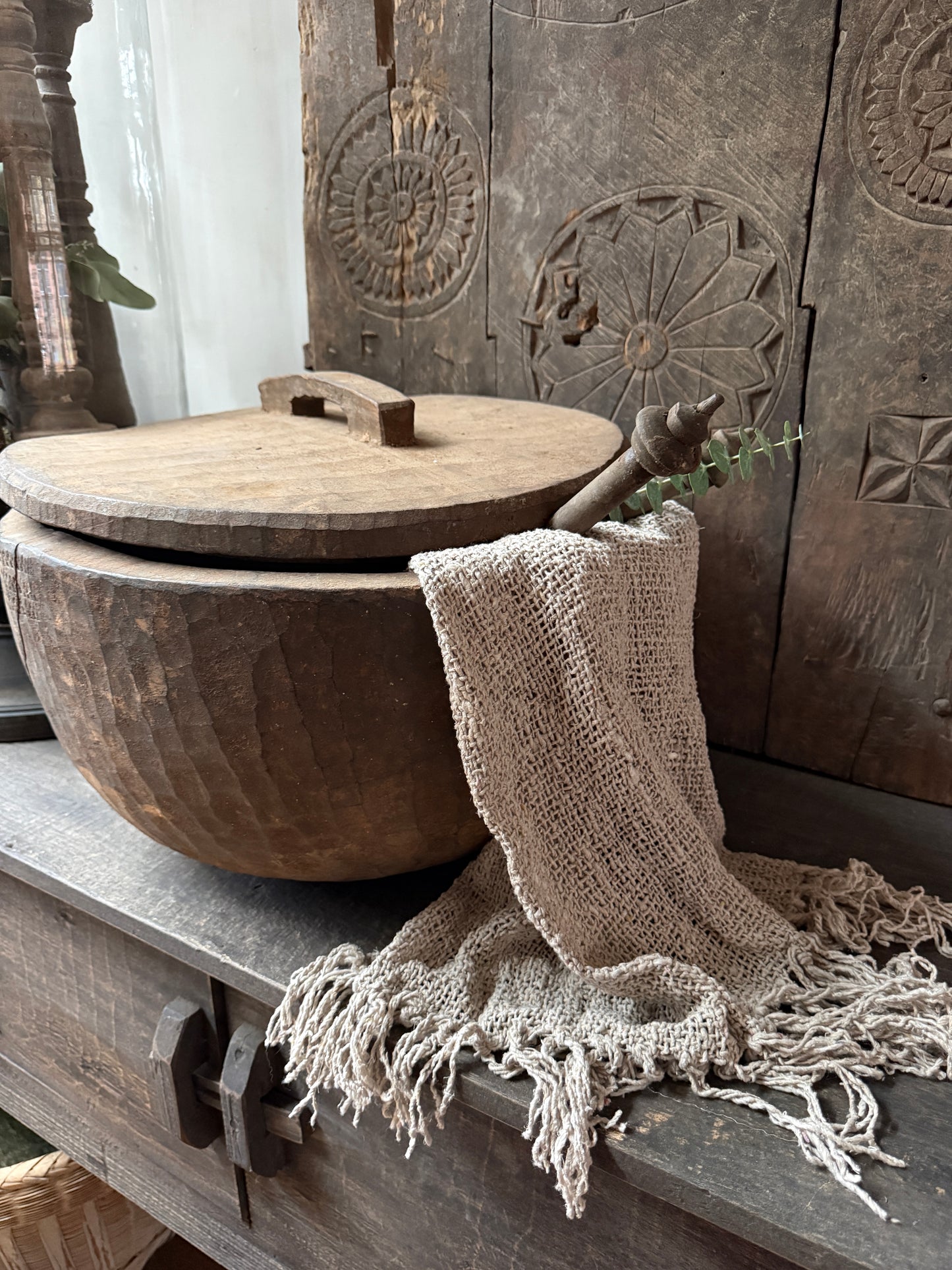 Interior decoration set box with lid