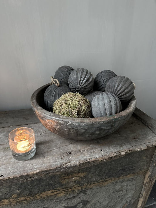 Decoratieve houten bal Indy grijs m - My Sober Home