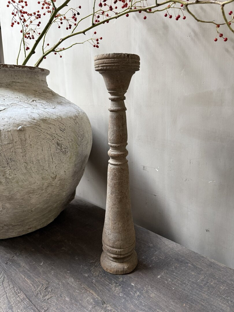 Houten kandelaar/baluster - My Sober Home