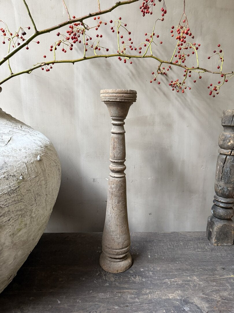 Houten kandelaar/baluster - My Sober Home