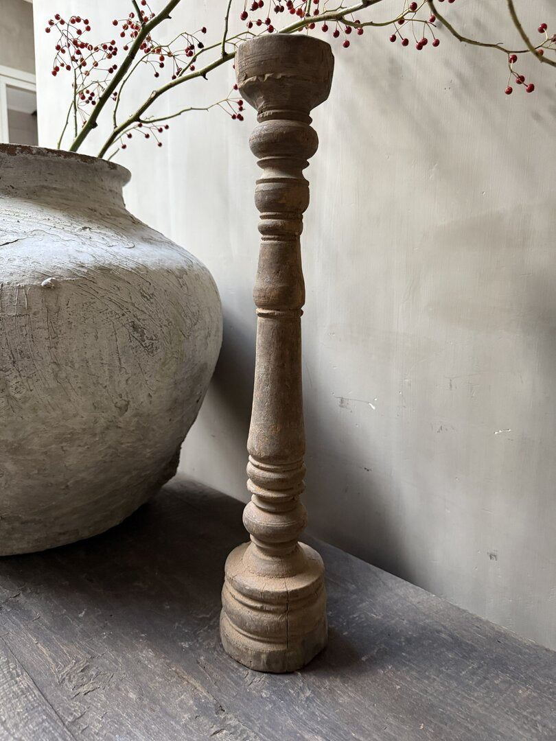 Houten kandelaar/baluster