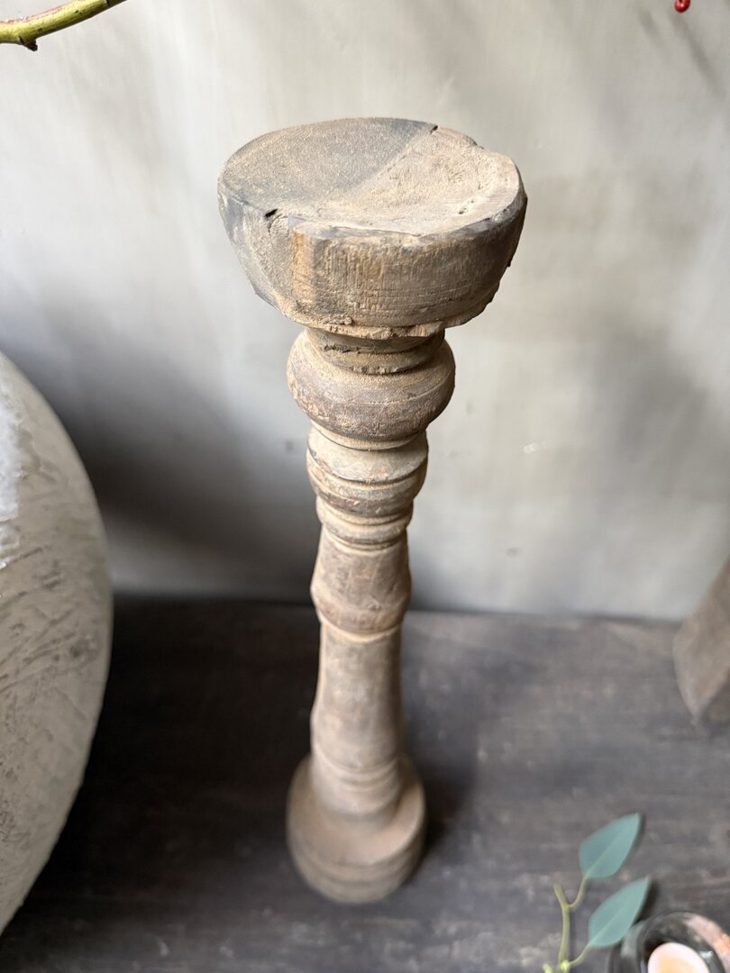 Houten kandelaar/baluster