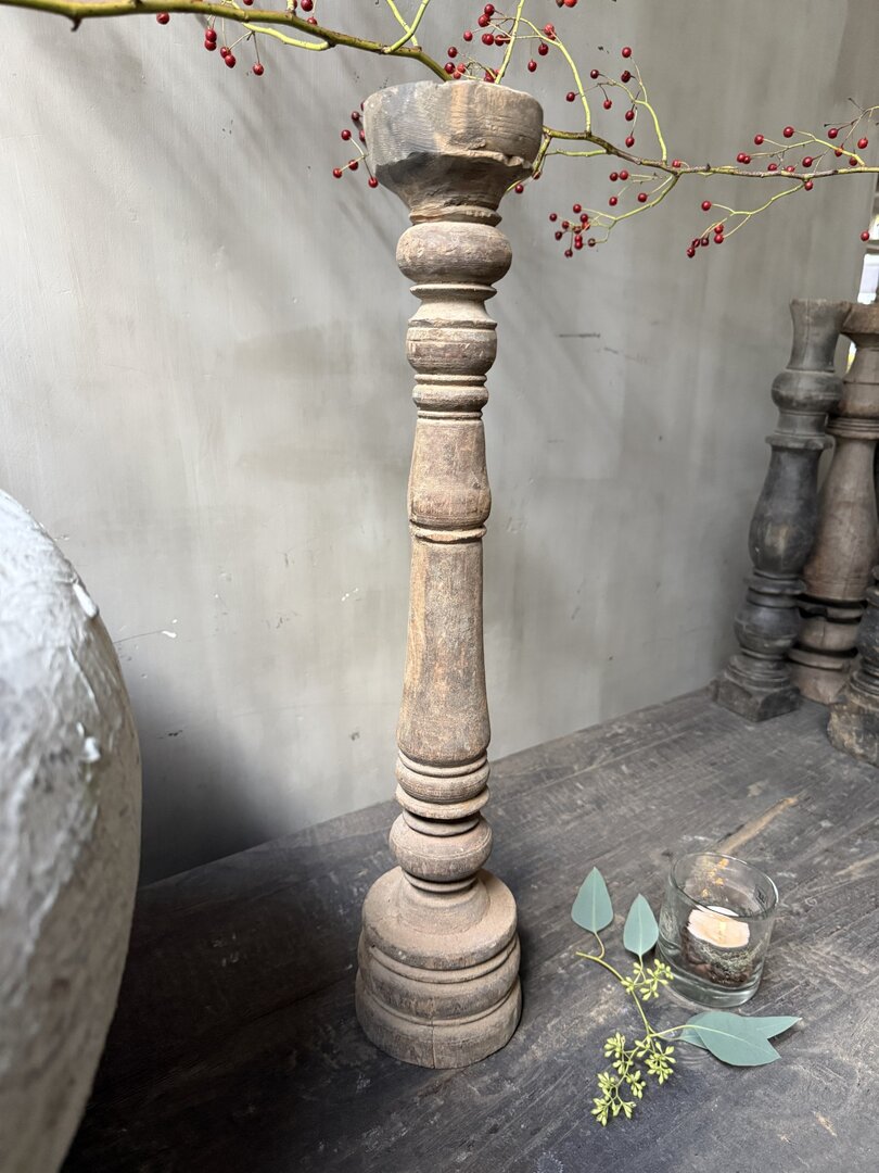 Houten kandelaar/baluster