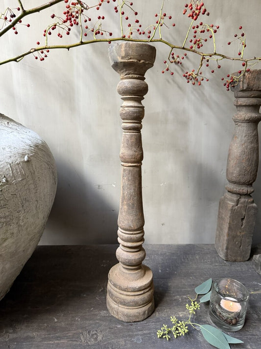 Houten kandelaar/baluster
