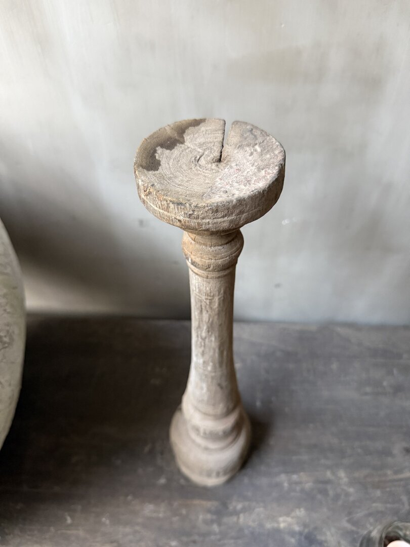 Houten kandelaar/baluster - My Sober Home