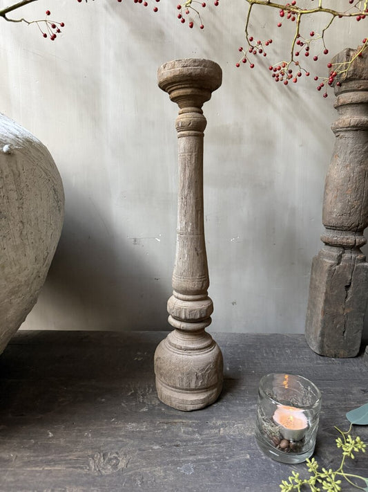 Houten kandelaar/baluster - My Sober Home