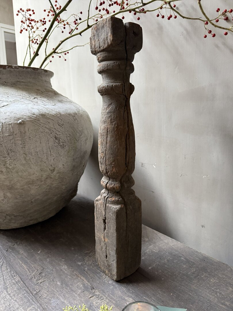 Houten kandelaar/baluster - My Sober Home