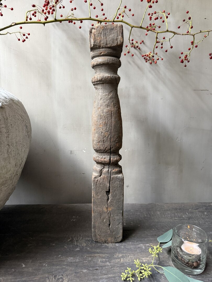 Houten kandelaar/baluster - My Sober Home