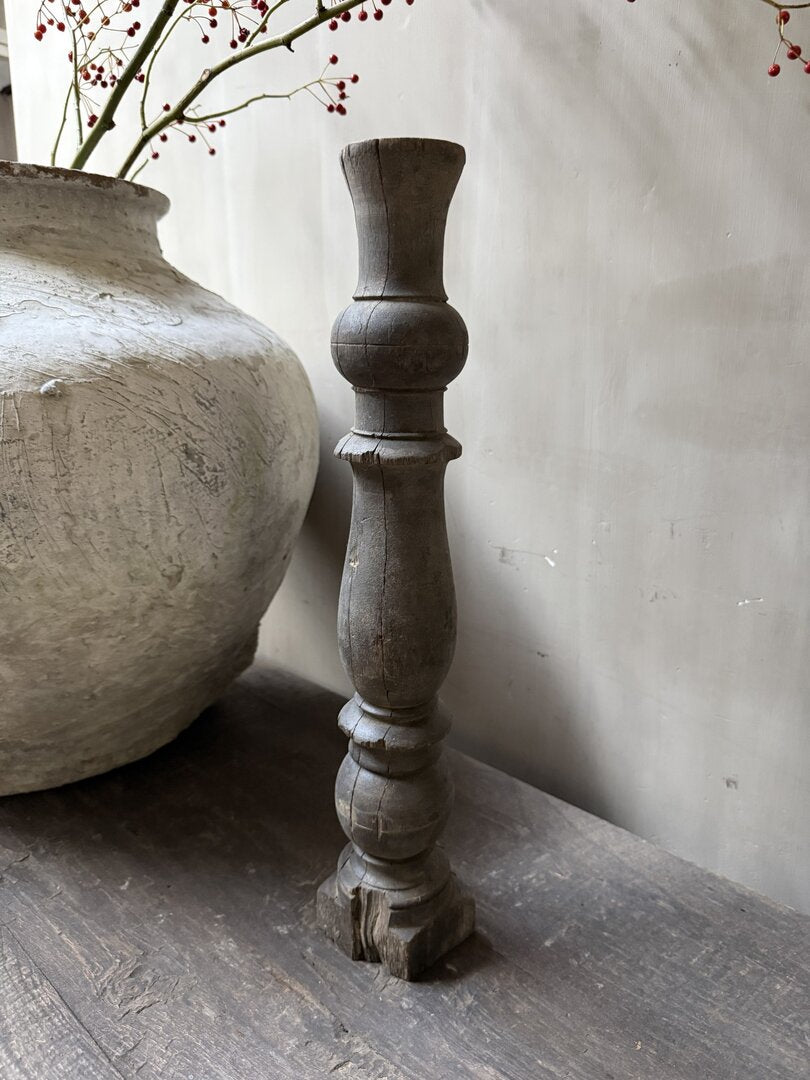 Houten kandelaar/baluster - My Sober Home