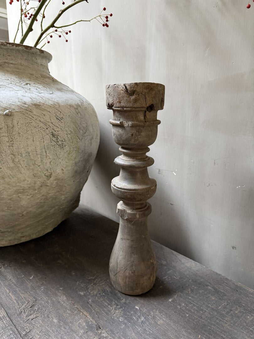 Houten kandelaar/baluster - My Sober Home