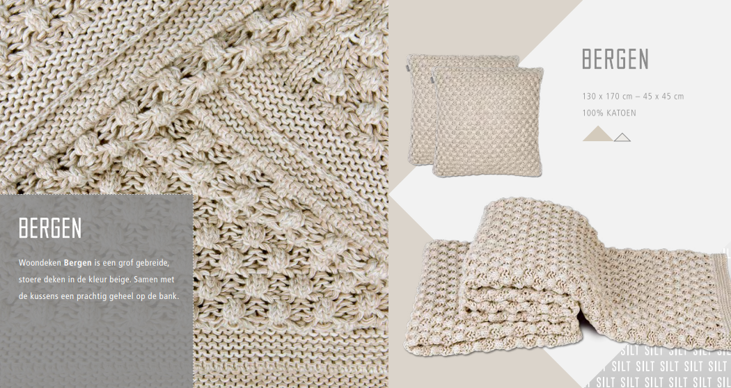 Silt woondeken Bergen Beige 130 x 170 - My Sober Home