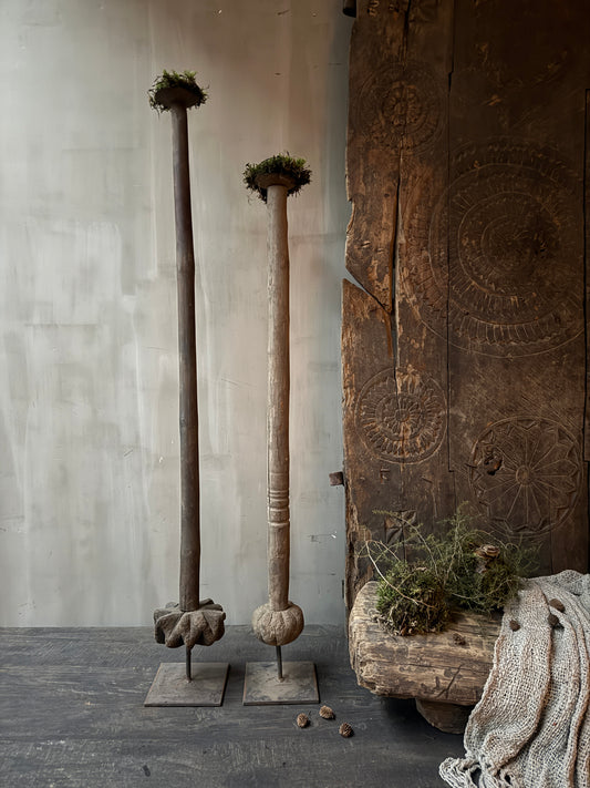 Boterstamper kandelaar (grootste op foto)