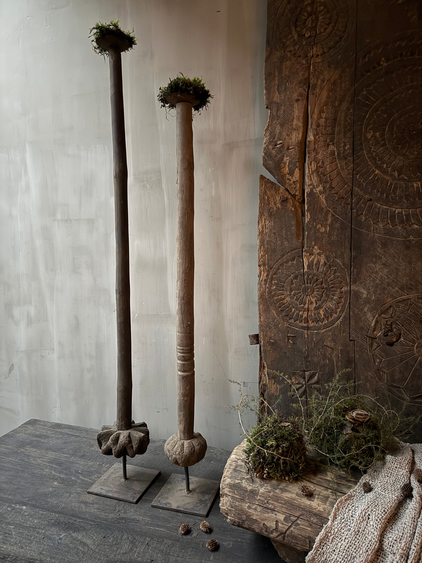 Boterstamper kandelaar (kleinste op de foto)