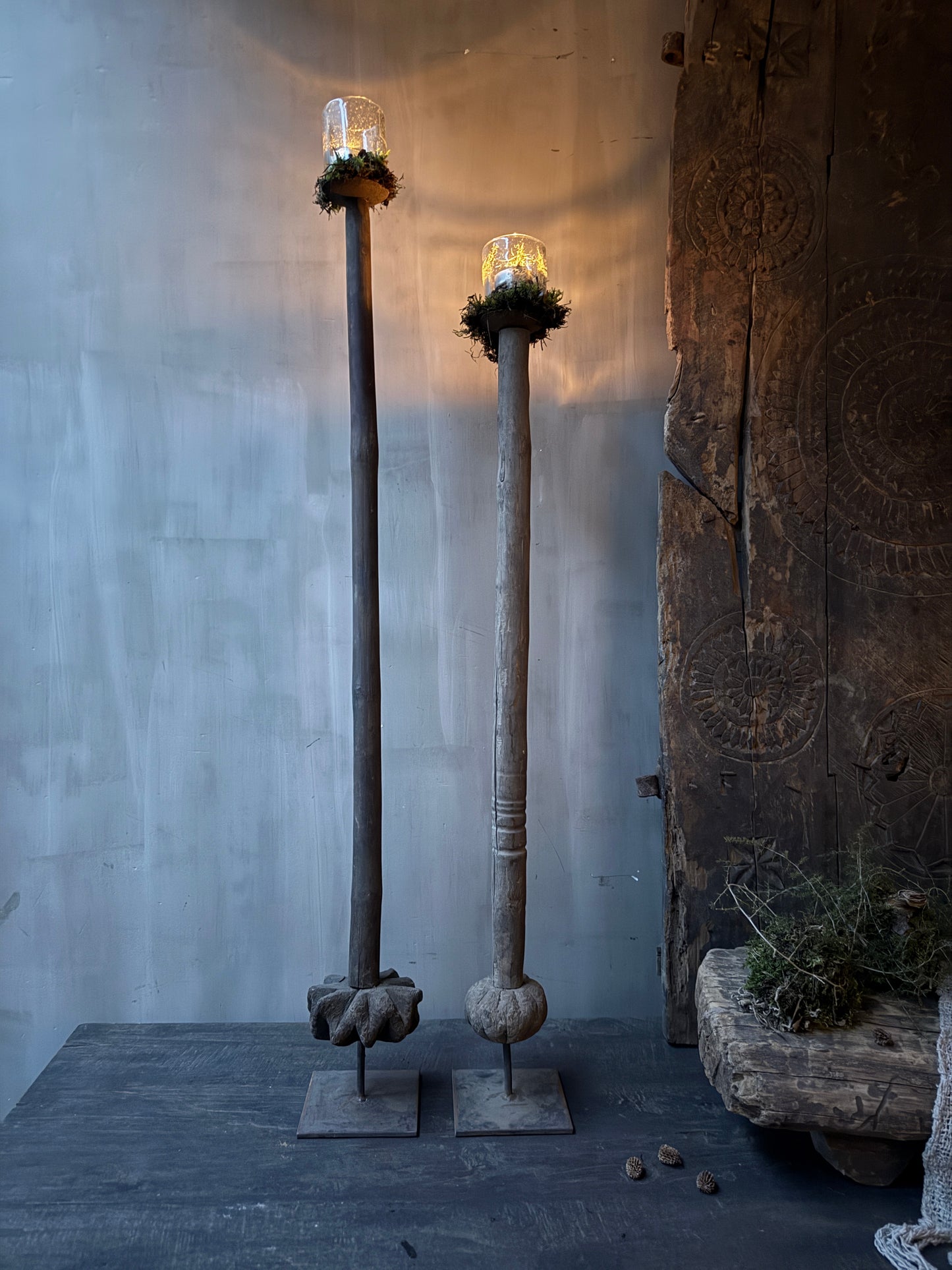 Boterstamper kandelaar (kleinste op de foto)