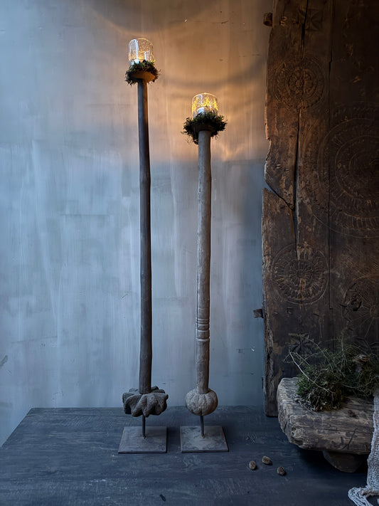 Boterstamper kandelaar (kleinste op de foto)