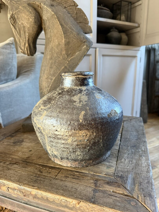 Chinese vaas / pot zwart