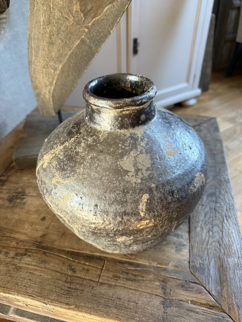 Chinese vaas / pot zwart