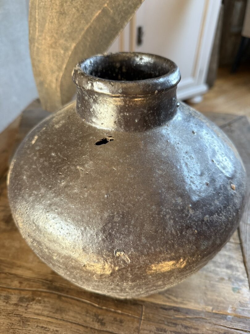 Chinese vaas / pot zwart