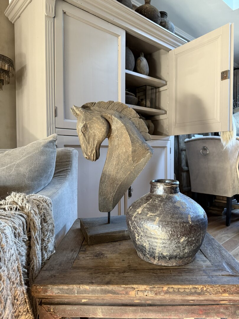 Chinese vaas / pot zwart