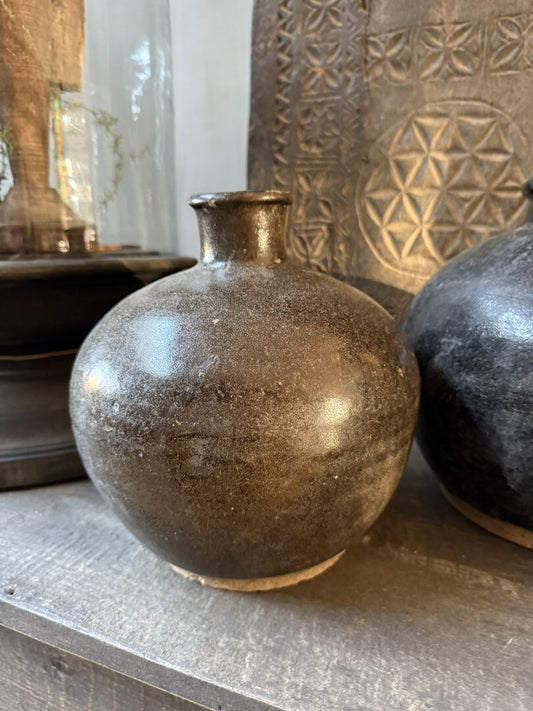 Chinese vaas / pot zwart