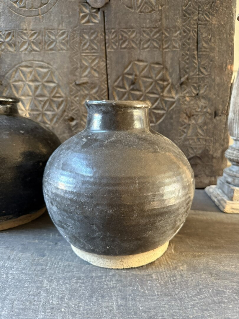 Chinese vaas / pot zwart