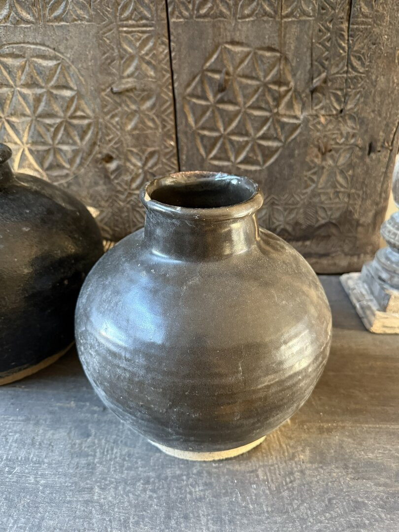 Chinese vaas / pot zwart