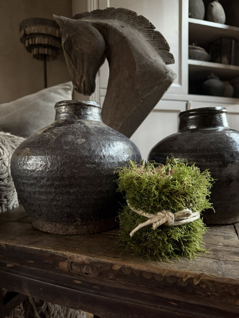 Chinese vaas / pot zwart