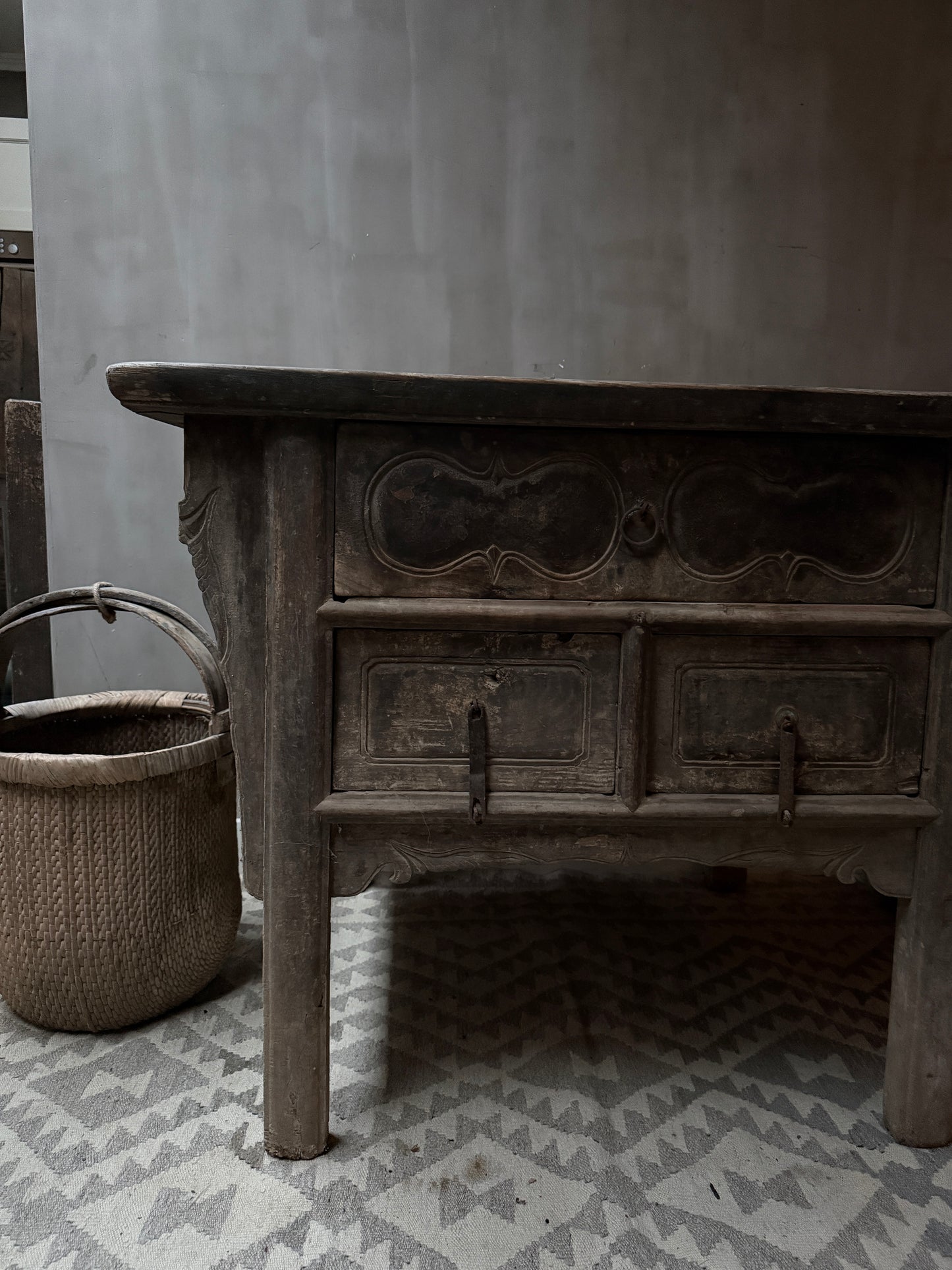 Antique Chinese altar wall table / cabinet
