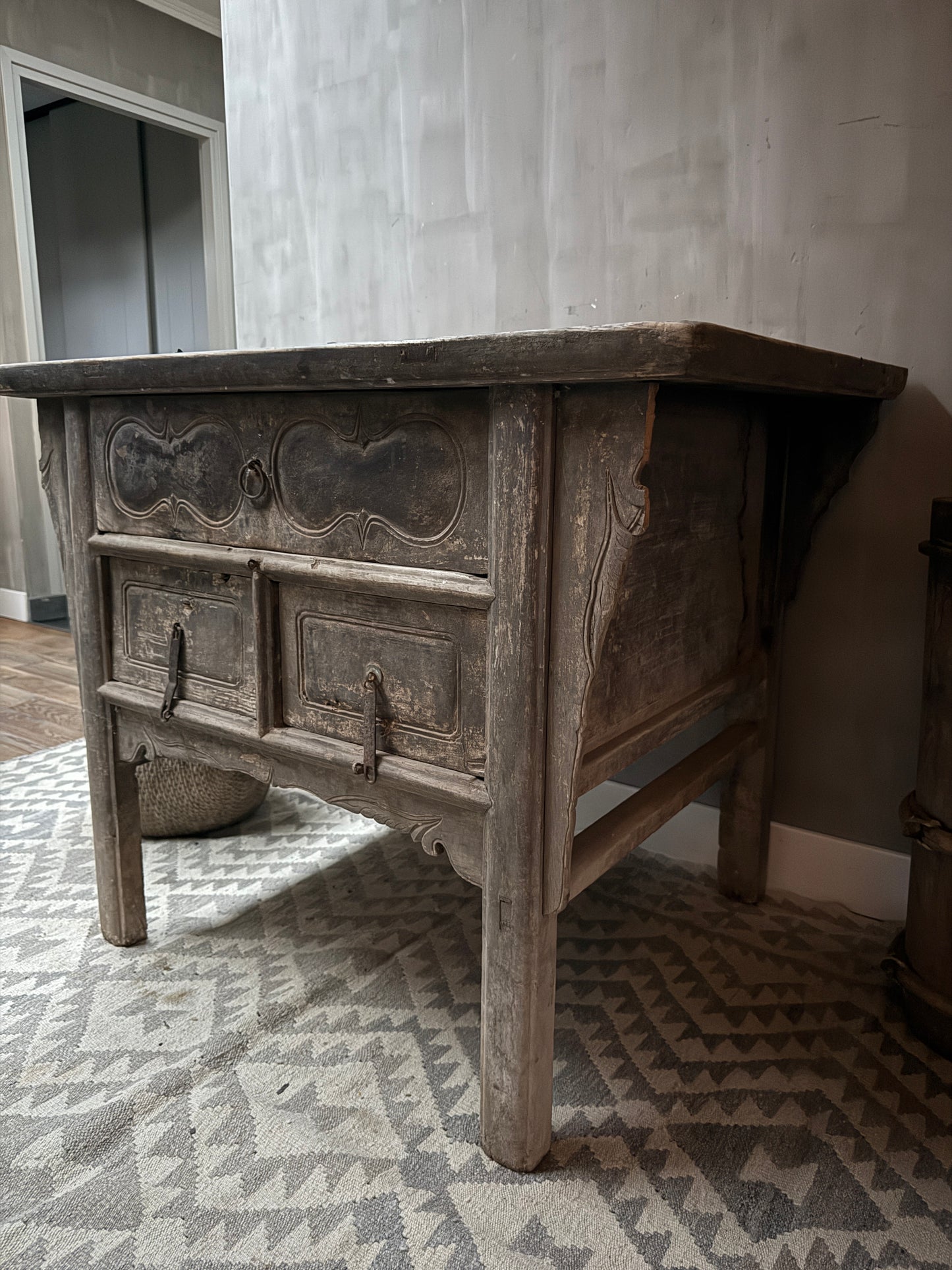 Antique Chinese altar wall table / cabinet