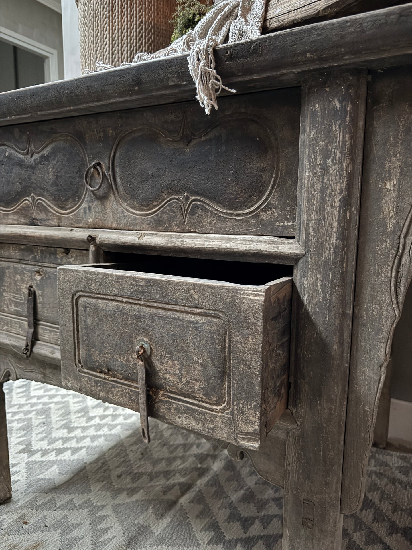 Antique Chinese altar wall table / cabinet